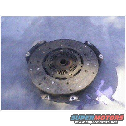 Clutch disc with visible springs and rivets