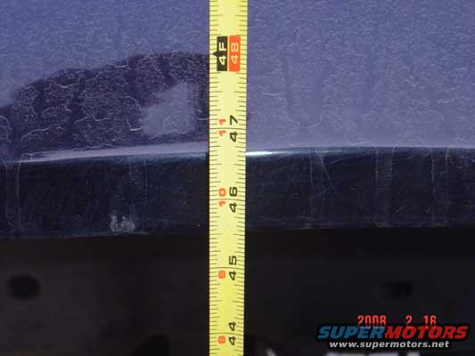After the rear lift it measured over 45.5"  It went up almost 3 inches.