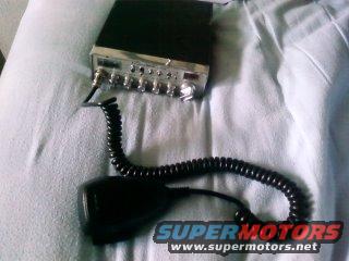 CB radio with coiled microphone