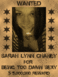 1985 Ford Crown Victoria LTD - This is a wanted poster with text and a picture of a person.
