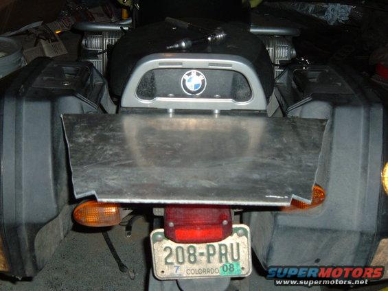 1998 BMW R1100GS ABS rear rack with license plate 208-PRU Colorado 08
