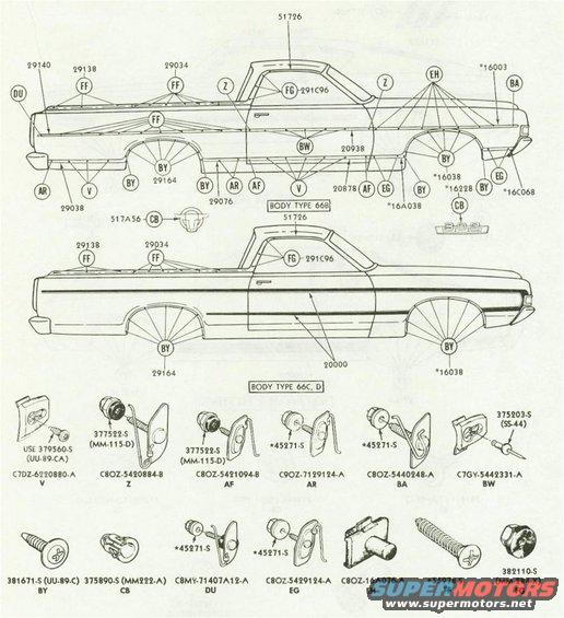68-69 Trim Fasteners