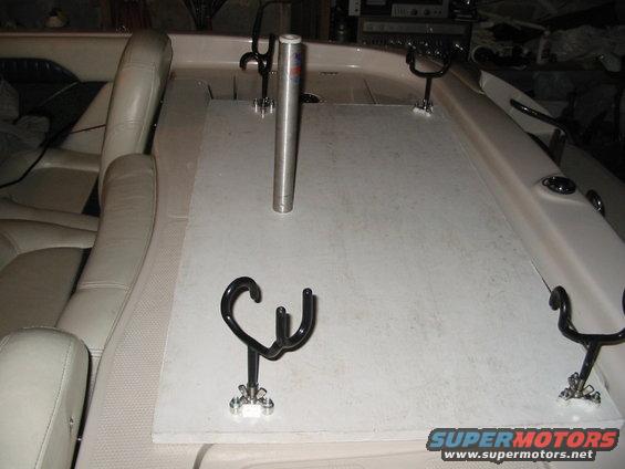 back-rodholder.jpg Back rod holder stand with driftmaster holders.