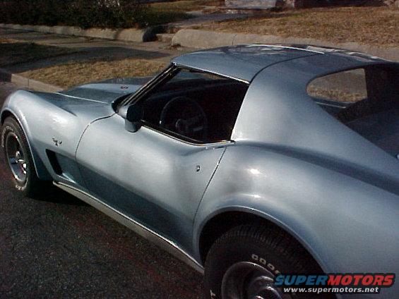 1977 Chevrolet Corvette, light blue, driver's side front quarter view