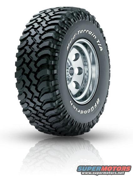 BFGoodrich Mud-Terrain T/A tire on a chrome rim