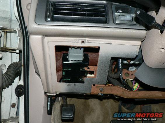Wiper module location