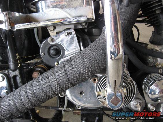 pics of installing a Revtech 5 spd in a 4 spd case with kicker into Shovelhead