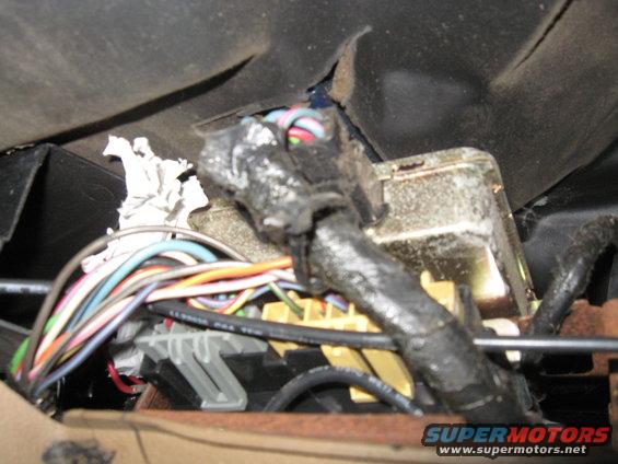 Wiring harness and fuse box interior