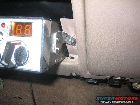 CB radio with digital display mounted inside a vehicle