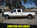 2000 Ford F-250 - This 2000 Ford F-250 Super Duty pickup truck is shown from its side profile, highlighting its long bed and crew cab configuration.