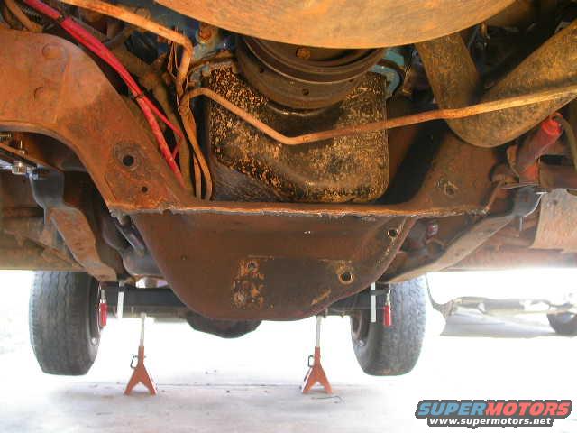 dscn5997.jpg Plasma cut the front of the cross member off.  No going back to the TTB now!