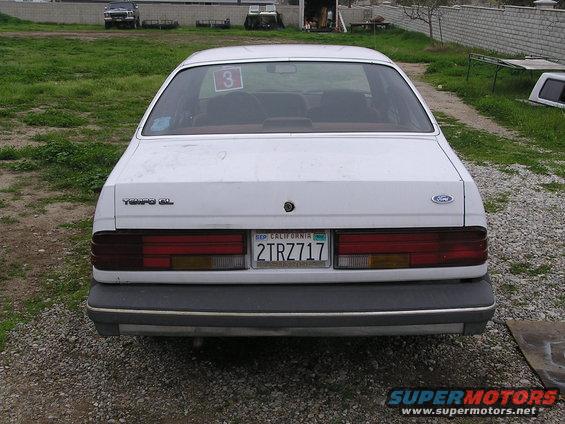 86-tempo.jpg '86 Ford Tempo Rear