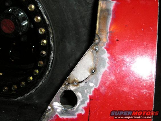 filling in the left over handle and lock hole
