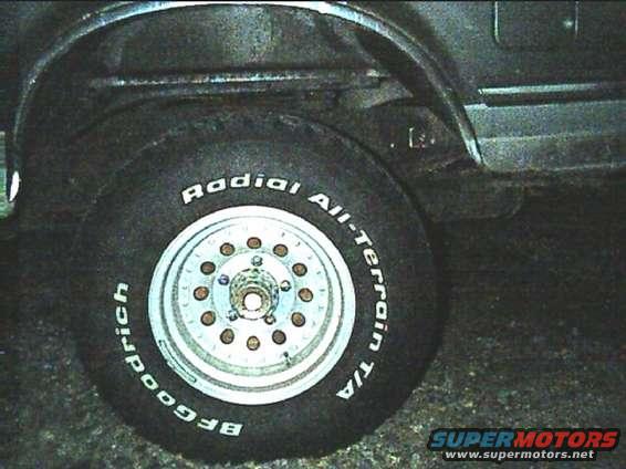 BFGoodrich Radial All-Terrain T/A tire on a silver multi-spoke wheel