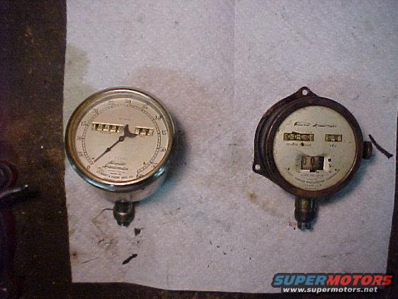 Left - Stewart and Clark Model 26 with a D serial number (1912). Nickel plated, probably for a 1912 Buick or Maxwell or other medium sized car.

Right Stewart and Clark Model C 1913 Model T
