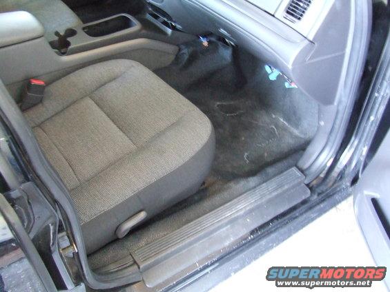 Interior view of car seat and dashboard