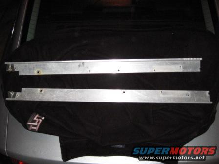 Left & Right main side rails including rear bolt and wing nuts for rear rail.