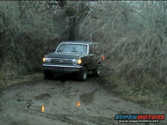comin round mud mountain with 4 wheels!