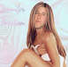 1970 Mercury Cougar - A digitally altered image shows a person with long brown hair, wrapped in a towel, with the name Jennifer Aniston superimposed.