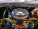 1979 Ford F-250 - Close-up of an engine bay a chrome Edelbrock air cleaner and bright yellow spark plug wires.
