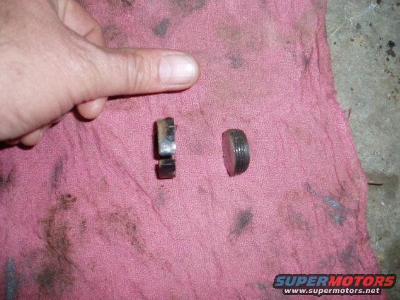 This is how much was trimed from the F350 steering lower tie-rod and sleeve. About 3/8"