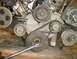 1991 Ford Taurus - Crank damper bolt removal trick with a used belt. Make sure the tensioner pulley is tightened down.