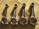 1999 Audi A4 - Four engine connecting rods are shown, with visible part numbers on each piece.