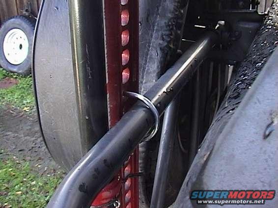 Hi-Lift jack mount on a vehicle part