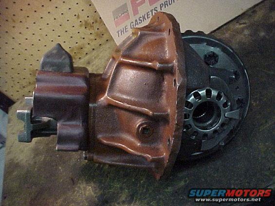 Differential housing and gears with Fel-Pro gasket box in background