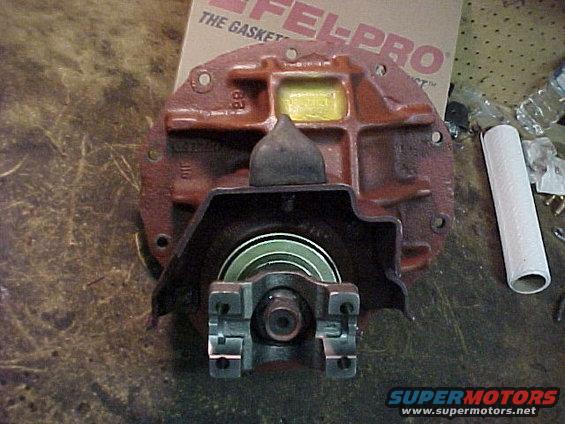 Differential carrier housing with yoke and bearing, with a Fel-Pro gasket box in the background