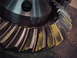 1968 Mercury Cougar - This differential ring gear shows wear patterns from the yellow marking compound.