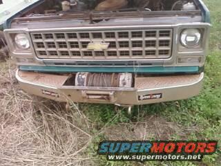1979 Chevrolet Cheyenne front end, grille, bumper with winch