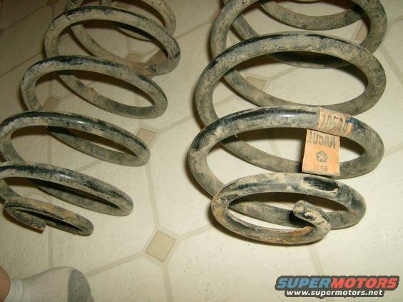 Coil springs with a "Mopar" label