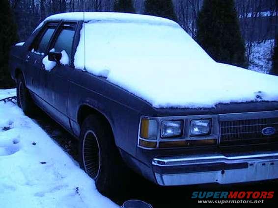 Front right in the snow