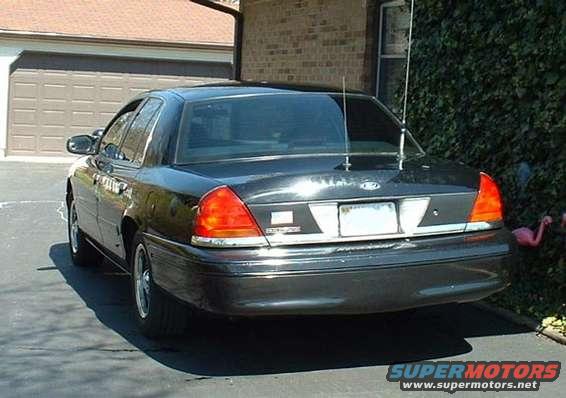 1998 Ford Crown Victoria rear view parked in driveway