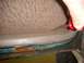 1996 Ford Bronco - Rust is visible on the lower edge of the interior door panel of a 1996 Ford Bronco.