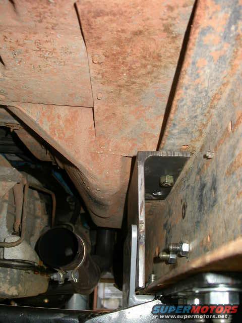 Started working on the bolt in frame boxes.  I was kind of dreading the upper mounts for these, but it turned out to be no big deal since I was able to use a couple bolt holes freed up by removing the tranny cross member.