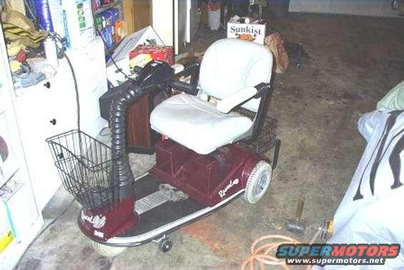 This is the scooter that came with the car. It cost $4000 New