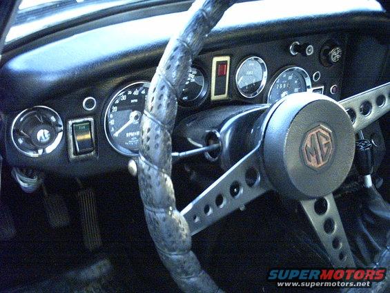 The dash was cracked. It was fixed. If you can call electrical tape fixing it.