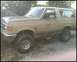 1990 Ford Bronco - A little dirtier, after playing in the mud on my birthday (late December). Tried to cross a 6' deep puddle that turned out to be a 3 and a…