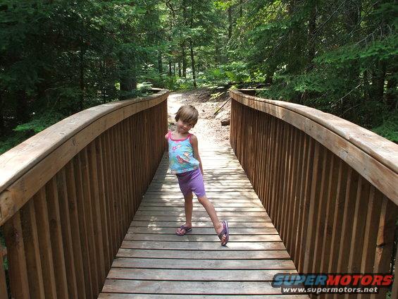 amelia-at-foot-bridge.jpg Amelia on the bridge - 2007
