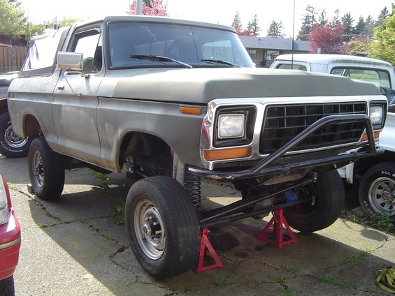 Got it up on jackstands so I can swap the track bar