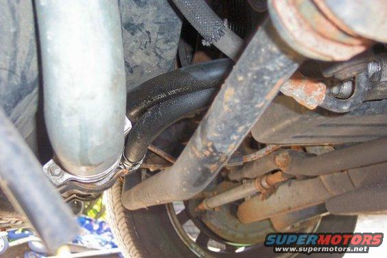 Oil cooler hose with text 'COOLER HOSE' visible