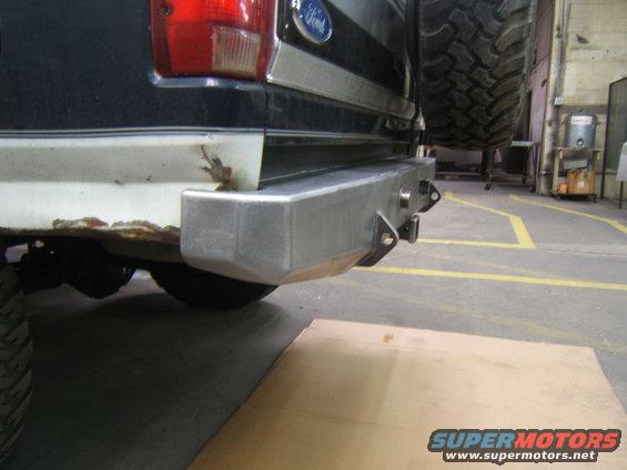 1993 Ford Bronco rear bumper with spare tire visible
