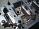 1964 Ford 427 - This is a close-up view of a machined aluminum engine block component, likely a performance part.