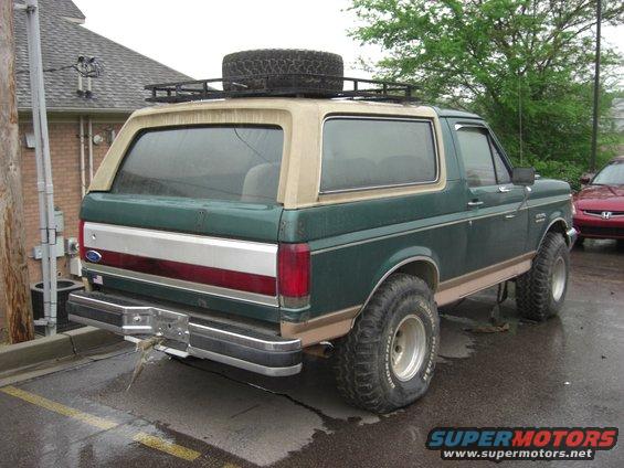 after taking spare tire rack off the back...much better