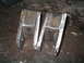 1979 Ford Bronco - Custom welded metal brackets, likely for a vehicle modification or repair.
