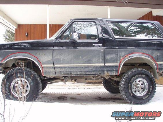 p2070012fenderflarecut.jpg i`m thinking of cutting the rust off the fenders before it spreads any more. 
however, i want to cut off alot! (i`m going for the baja look)
hopefully i can find some 3`` bushwacker fender flares to fit.