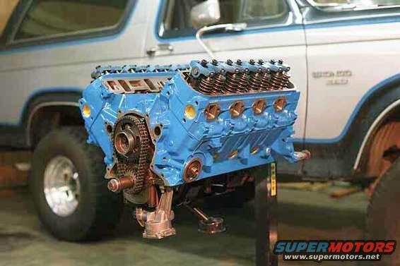 engine1.jpg The "raw" long-block waiting for additional components.
Note "port work" on intake and exhaust.