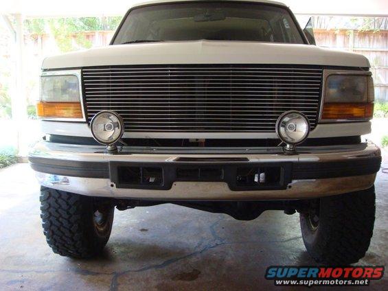 before (lights were just screwed into the grille guard holes while i did this)